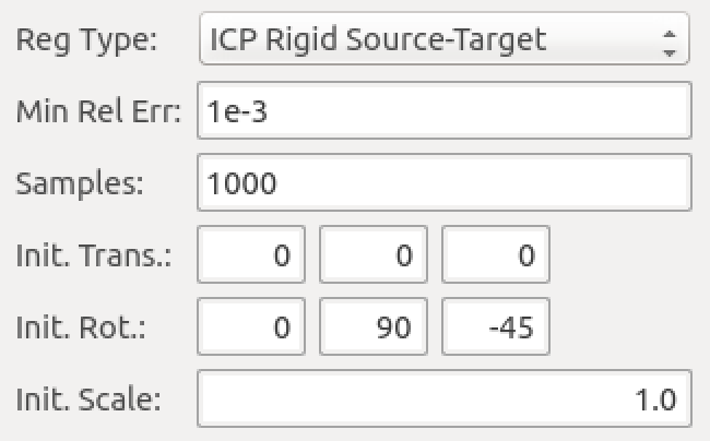 Settings for ICP source-target.